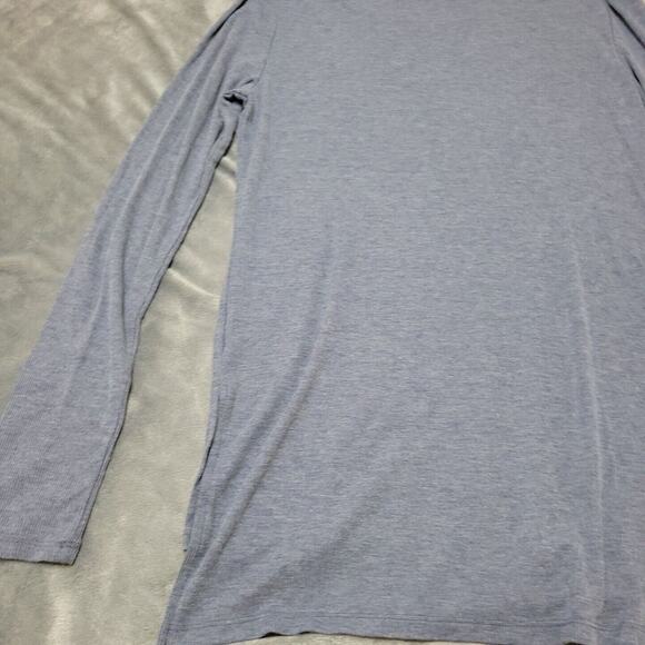 OKC Shirt Womens Medium NBA Basketball Oklahoma City Thunder Gray Long Lined Tee - Picture 8 of 12